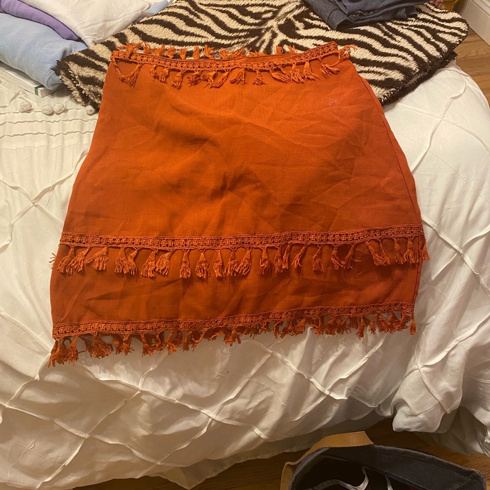 Orange skirt
